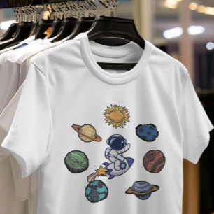 Sterrenstelsel dromende ontdekkingsreiziger astron t-shirt