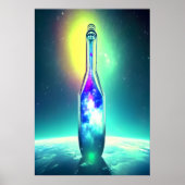 sterrenstelsel in een fles | AI Art Poster (Voorkant)