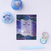 STerrenstelsel Jongens BAR MITSVA Agaat Blauw LAAG Flyer (Enkel)