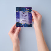 STerrenstelsel Jongens BAR MITZWA Blauwe AGATE Laa Flyer (Hand)