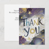 sterrenstelsel-meteoriet bedankkaart (Voorkant / Achterkant)