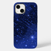 Sterrenstelsel op blauw Case-Mate iPhone case (Achterkant)