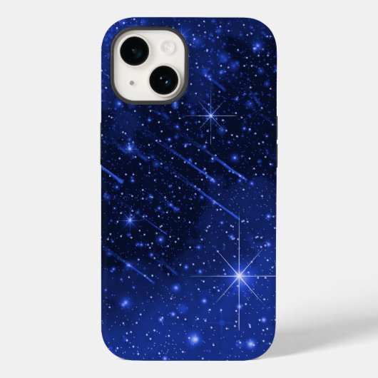 Sterrenstelsel op blauw Case-Mate iPhone case (Achterkant)