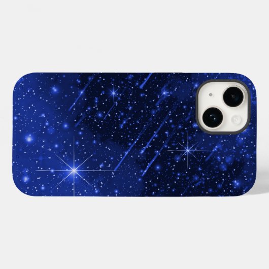 Sterrenstelsel op blauw Case-Mate iPhone case (Achterkant (horizontaal))