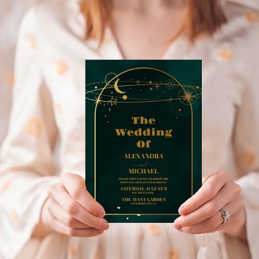 Sterrenstelsel Space Stars Dream Bruiloft Kaart