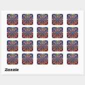 STERRENSTELSEL VIERKANTE STICKER (Vel)