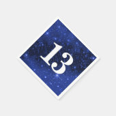 Sterrenstelsel voor 13e verjaardag servet (Hoek)