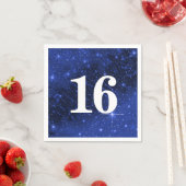 Sterrenstelsel voor 16e verjaardag servet (Insitu)