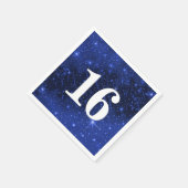 Sterrenstelsel voor 16e verjaardag servet (Hoek)