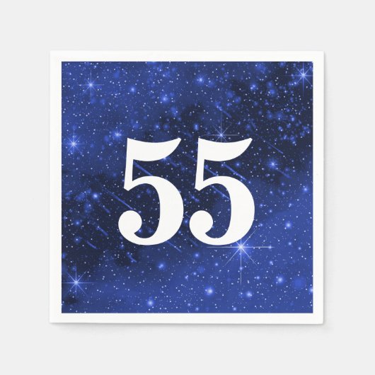 Sterrenstelsel voor 55e verjaardag servet (Voorkant)