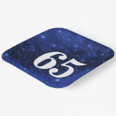 Sterrenstelsel voor 65e verjaardag papieren bordje (Gebogen)