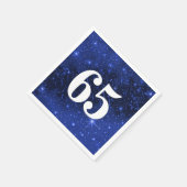 Sterrenstelsel voor 65e verjaardag servet (Hoek)