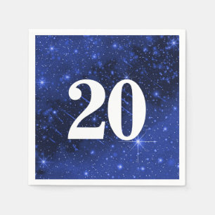 Sterrenstelsel voor de 20e verjaardag servet