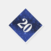 Sterrenstelsel voor de 20e verjaardag servet (Hoek)