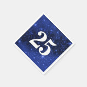 Sterrenstelsel voor de 25e verjaardag servet (Hoek)