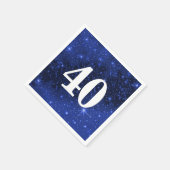 Sterrenstelsel voor de 40e verjaardag servet (Hoek)