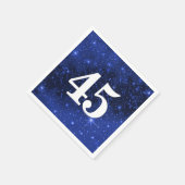 Sterrenstelsel voor de 45e verjaardag servet (Hoek)