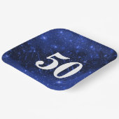 Sterrenstelsel voor de 50e verjaardag papieren bordje (Gebogen)