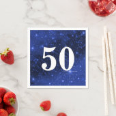 Sterrenstelsel voor de 50e verjaardag servet (Insitu)