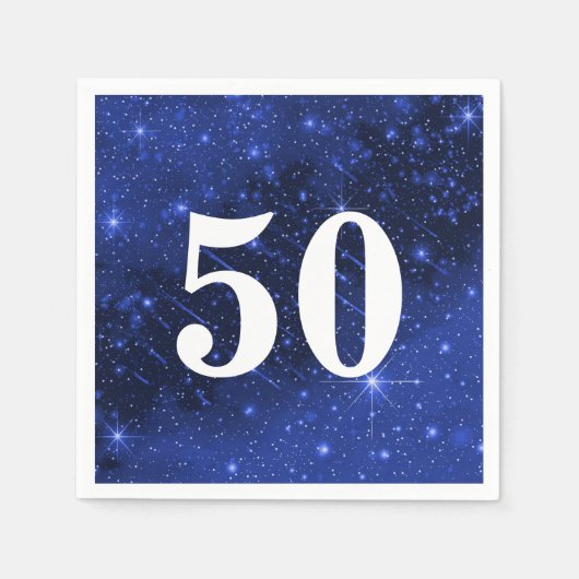 Sterrenstelsel voor de 50e verjaardag servet (Voorkant)