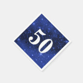 Sterrenstelsel voor de 50e verjaardag servet (Hoek)