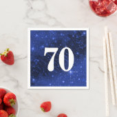 Sterrenstelsel voor de 70e verjaardag servet (Insitu)