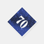 Sterrenstelsel voor de 70e verjaardag servet (Hoek)