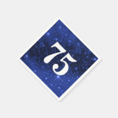 Sterrenstelsel voor de 75e verjaardag servet (Hoek)