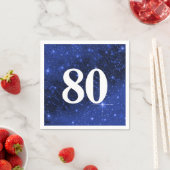 Sterrenstelsel voor de 80e verjaardag servet (Insitu)