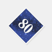 Sterrenstelsel voor de 80e verjaardag servet (Hoek)