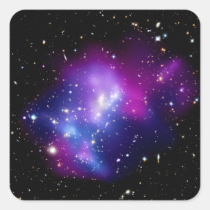 Sterrenstelselcluster MACS J0717 foto van de buite Vierkante Sticker