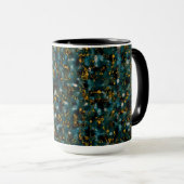 Sterrenstelsels Blauw Zwart & Koper Mok (Voorkant rechts)