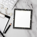 Sterrenstelsels en sterren - Naam toevoegen Notitieblok<br><div class="desc">Notitieblokken bedrukt met een ruimteschemisch lijst met sterren en sterrenstelsels tegen een zwarte achtergrond. Voeg jouw naam toe!</div>