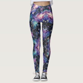 Sterrenstelsels Nebulae Verspreid Sterrenpatroon Leggings