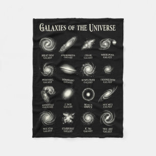 Sterrenstelsels Van Het Universum Vintage Ruimte A Fleece Deken