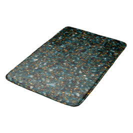 Sterrenstelsels Zwart Blauw & Goud Badmat