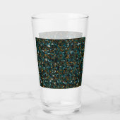 Sterrenstelsels Zwart Blauw & Goud Glas (Achterkant)