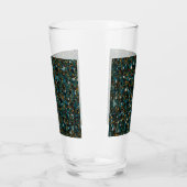 Sterrenstelsels Zwart Blauw & Goud Glas (Links)