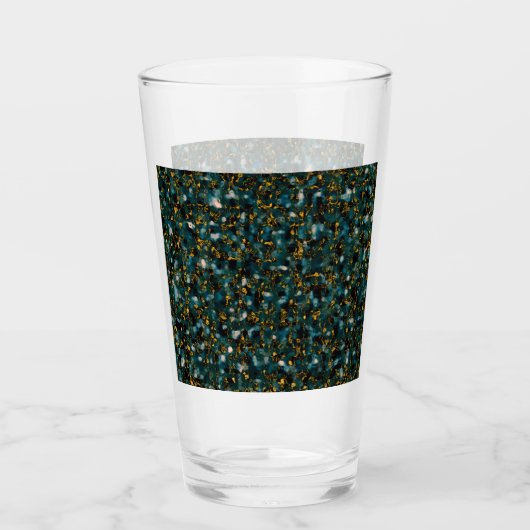 Sterrenstelsels Zwart Blauw & Goud Glas (Voorkant)