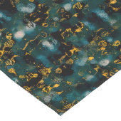 Sterrenstelsels Zwart Blauw & Goud Lange Tafelloper (Hoek)