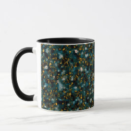 Sterrenstelsels Zwart Blauw & Goud Mok
