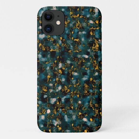 Sterrenstelsels Zwart Blauw & Koper Case-Mate iPhone Case (Achterkant)