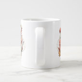 Sterrenstof bloeit over kosmische stappen grote koffiekop (Achterkant)