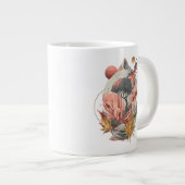 Sterrenstof bloeit over kosmische stappen grote koffiekop (Voorkant rechts)