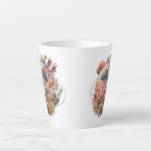 Sterrenstof bloeit over kosmische stappen latte mok (Voorkant)