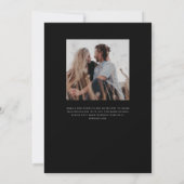 Sterrenstof Monogram Trouwuitnodigingen Kaart (Achterkant)