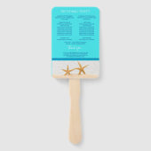  Sterrenstrand trouwceremonieprogramma Handventila Handwaaier (Achterkant)