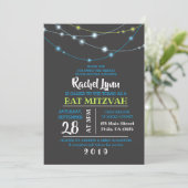 STERRENSTRENGEN Bar Mitzvah Uitnodiging (Staand voorkant)
