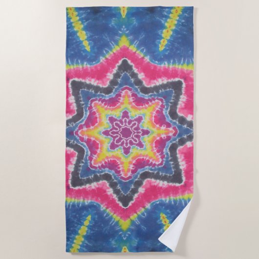 Sterrenstropdas Dye Strandlaken (Voorkant)