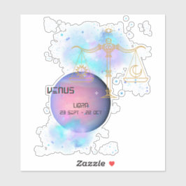 Sterrensymbool van de Libra Zodiac Venus Planet As Sticker